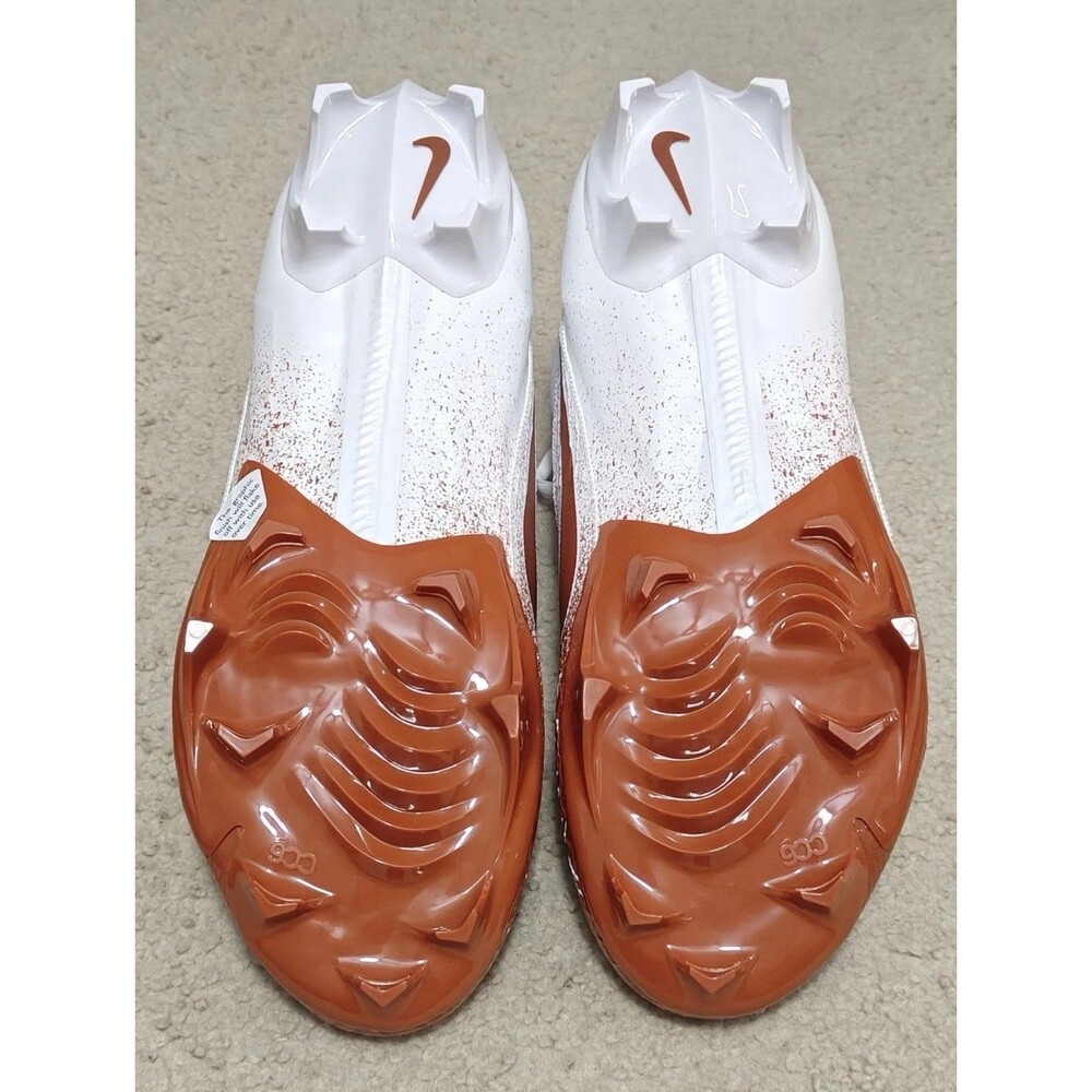 Mens 12.5 Nike Vapor Edge Elite 360 2 Texas Longhorns Cleats White FJ6379-109 - Picture 5 of 5